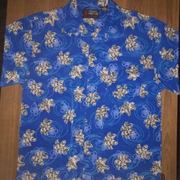 Pineapple Connection MENS Medium Polyester Vtg Hawaiian Shirt NEW Mystic Origins - Picture 1 of 7